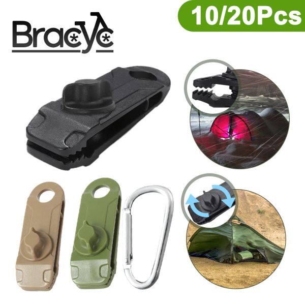 Clip de bâche pour abris, poignée de verrouillage robuste, attaches pour auvent de tente, corde à vent, auvent, pince de bâche réutilisable pour Camping-car, couverture de piscine