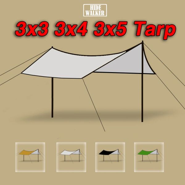 SHÉTRES CAMP ULTRALIGHT TARP 3X3 CAUTHAE CAUTOPE ARRÉPRÉPORT TARP DE CAMPING OUTER