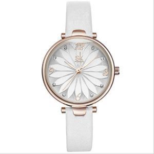 Shengke Brand Casual Simple Fan Quartz Studenten kijken Life Waterproof Diamond Marker 30mm Diameter Dames Horloges 8047 261R