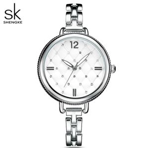 Shengke Brand Women Watch Ladies Quartz Watches Lady Wristwatch Relogio Feminino Montre Relogio Feminino Mujer Crystal Watches196Q