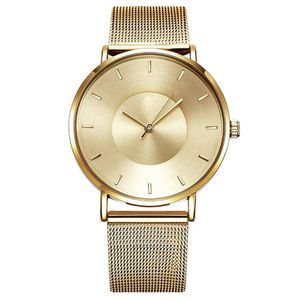 Shengke Gold Silver Dial Ladies Horloges 001 Quartz Polshorloge Roestvrijstalen riem Mesh Watchband vouwgesp Zakelijke stijl