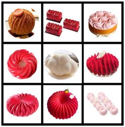 SHENHONG nouveau moule de décoration de gâteau en Silicone de formes multiples pour la cuisson moule Dessert Mousse bakvormen pâtisserie Pan outils de cuisson T2008081830