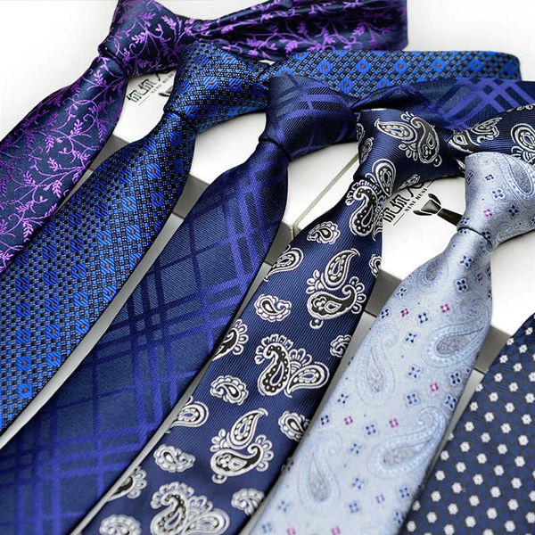 ShennaiHei 1200 agujas 7cm Lazos para hombres Gravatas de alta calidad Jacquard Necktie Slim Corbatas Hombre