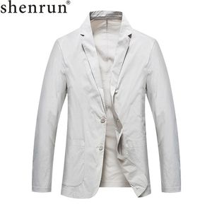 Shenrun Printemps Eté Blazers Léger Ultra-mince Costume Veste Décontractée Anti-Rides Séchage Rapide Monocouche Respirant Écran Solaire Extérieur 201104