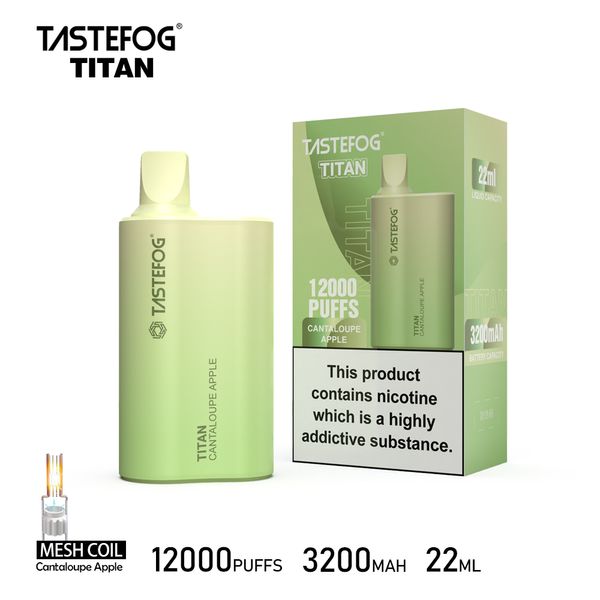 Shenzhen E Cigarette chaude vendant en gros en gros jetable Vape Pen nouveau kit de vapeur Tastefog Titan 12000puffs Prix de gros E.