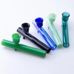 Sherlock Pocket Bubbler Glas Rookpijp Zware Wand Droog Kruid Tabaksolie Brander Tube met grote kom Waterpijpen Accessoires DAB Rig