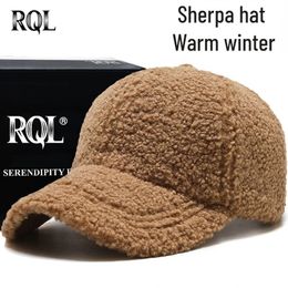 Sherpa Hat Baseball Cap voor Dames Lady Female Winter Trucker Warm houden Winddicht Teddy Style Fashion Design 231228