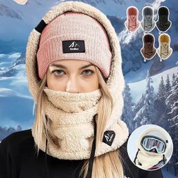 Sherpa Kap Skimasker Fleece Bivakmuts Windbestendig Winter Gezicht voor Mannen en Vrouwen Warme Hoes Muts Sjaal 240227