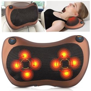 Masseur shiatsu Massageur Massage Pillow Nou-Nougle Back avec têtes tournantes Fonction de chaleur pour le bureau à domicile 240416