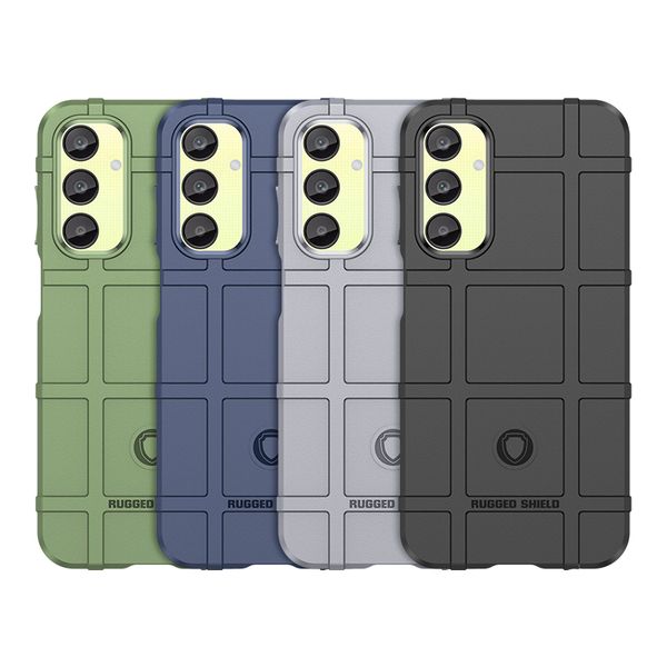 Cajas de teléfonos de escudo para Samsung S24 S23 S22 S21 S20 Fe S10 Nota 20 Case suave resistente TPU Cubierta mate Feel