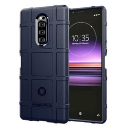 Shield telefoonhoes voor Sony Xperia 1 schokbestendig matrubber -kisten voor Sony Xperia XZ4 Armor zware siliconen case bumper