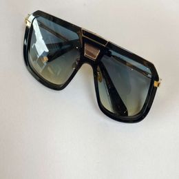 Shield Pilot Zonnebril ACHT Goldd Groen Shaded des lunettes de soleil Mannen Mode Zonnebril Shades met Box248j