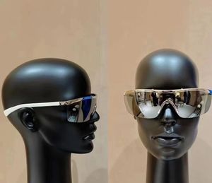 Gafas de sol con espejo plateado para hombre, gafas deportivas para el sol, gafas de sol de moda, gafas de sol de diseño, gafas UV400 con caja