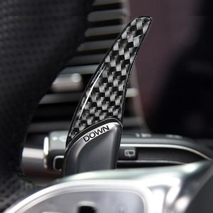 Fourche de changement de vitesse pour Benz C63 C43 AMG GT gla glb CLS palette de changement de volant garniture intérieure Patch sport étendu ABS Fiber de carbone