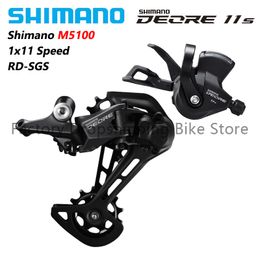 Shimano Deore M5100 1x11Speed Mtb Bicycle Derilleur Groupset 11s Rd-M5120 SGS 11V Shadow Long Cage Mountain Bike Original Pièces