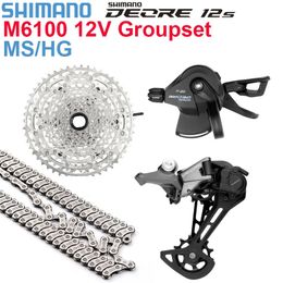 Shimano Deore M6100 12V groupe de groupe de montagne Derauilleursl MS 51T HG 5052T Flywheel X12 12S Kit 231221