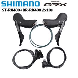 Shimano GRX RX400 SHIFTER DROIT À GAUCHE À GAUCHE 2X10S SPEED ST-RX400 + BR-RX400 HYDRAULIC DISC BRAKE BRAKE RX400