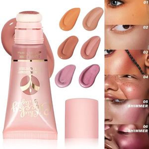 Shimmer Vloeibare Blush Zachte Crème Aquarel Bloem Weet Vrouwen Zeldzame Schoonheid Stick Glanzend 240327