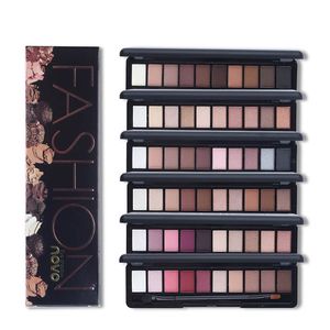 Shimmer Matte Natural Fashion Eye Shadow Make Up Light Oogschaduw Cosmetica Set Met Borstel 10 Kleuren Novo Eye Makeup Palette