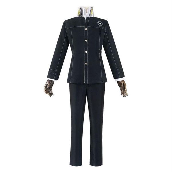 Shin Megami Tensei Persona 4 Yasogami Yu Narukami disfraz de Cosplay adulto hombre niño uniforme escolar Costume245e