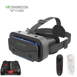 SHINECON 3D Casco VR Glasses Virtual Reality Healset para Google Cardboard 57 Móvil con caja original 240506