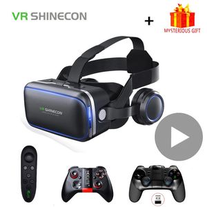 SHINECON 60 CASQUE VR Virtual Reality Lunes 3D Goggles Headset Casque pour smartphone Smart Phone Viar Binoculars Video Game Y240424