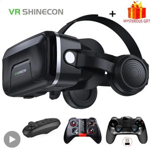 Shinecon Viar 3D Réalité Virtuelle VR Lunettes Casque Appareils Casque Lentilles Lunettes Intelligentes Pour Smartphones Téléphone Avec Contrôleurs 240130