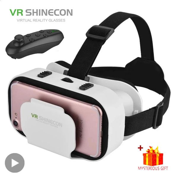 Shinecon VR lunettes 3D casque dispositif de réalité virtuelle casque lunettes lentilles Mobile Smartphone téléphone intelligent cellule Realidade Viar 240130