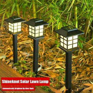 Shineknot Outdoor Rainproof Solar Led Lawn Lamp Mini Lights Courtyard Garden Plug-in Night Decorative ZM0006