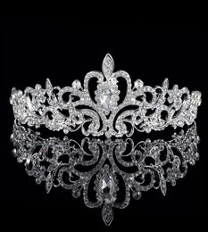Brillant perles cristaux couronnes de mariage 2019 mariée cristal voile diadème couronne bandeau cheveux accessoires fête mariage diadème 7127868