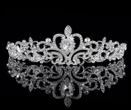 Brillant perles cristaux couronnes de mariage mariée cristal voile diadème couronne bandeau cheveux accessoires fête mariage Tiara7203769