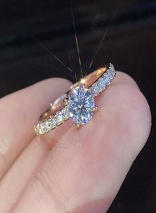 Shining Promise Ring White Zirkon Rings Betrokkenheid trouwringen voor vrouwen bruidsjuwelen geschenk 5115734613