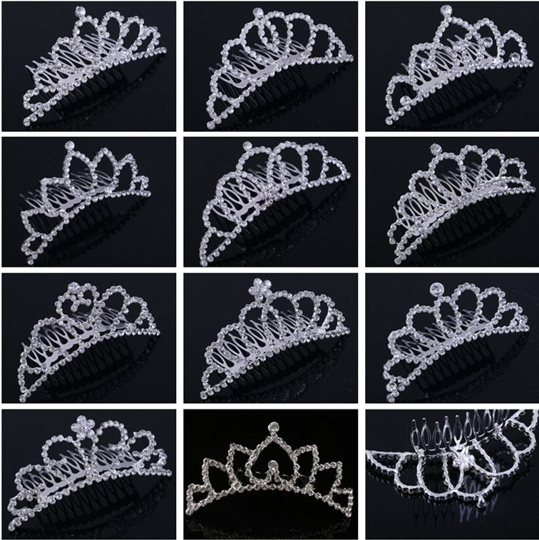 Strinest Strass Crown Crown filles 'Mariée Tiaras Couronnes Mode Crowns Coiffe Coiffes de mariée Headpieces Accessoires Joa bijoux pour mariage