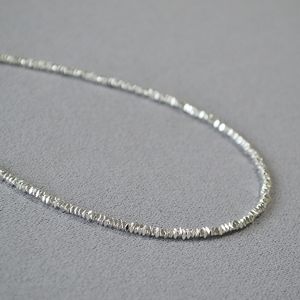 Glanzend zilver liefdadig Fangzhu Crusted Silver Fashion, Simple Time Short Necklack Celester Chain Female