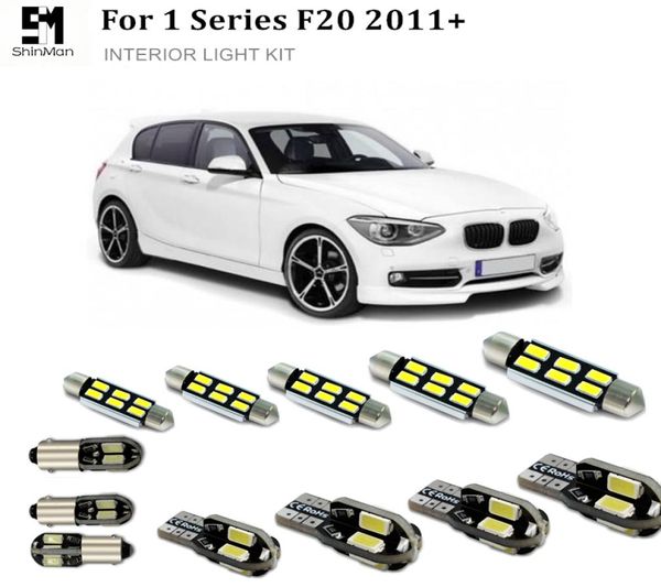 Shinman 14pcs Car LED LED Kit d'éclairage intérieur Erreur Auto Auto LED Bulbes pour BMW F20 ACCESSOIRES 2011 LED INTÉRIEUR LED2458492