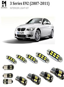 Shinman 18pcs Error CAR LED Kit Interior Light Bulbs para BMW E92 20072011 LED Interior Lighting5771616