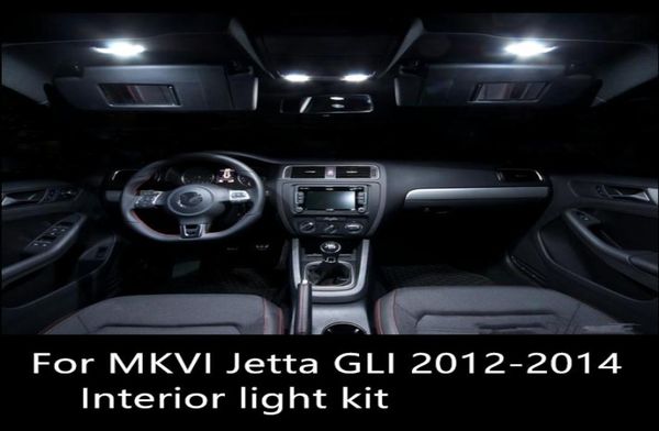 Shinman 9X kit de luz interior para VW MK6 Jetta6 GLI 20122014 bombilla Led lámpara de lectura de alto brillo accesorios de luz Interior de coche 7951809