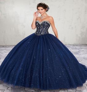 Schijnend donkerblauwe wijn lieverd kralen quinceanera jurken speciale gelegenheid feestjurken dance prom jurken aangepaste maat 218 kf7924977