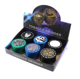 Shinny Luxury Grinders Metal Tobacco Rook Sigarettendetector Knijgen Rookmolen Fit Cool Gift Dry Herb