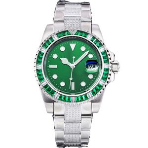 Montre pour hommes brillant gros diamant 42mm automatique 8215 montres-bracelets à mouvement mécanique montre-bracelet lumineuse Montre De Luxe montres pour hommes cadeaux