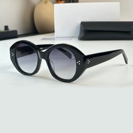 Glanzend Zwart Grijs Shaded Ronde Zonnebril Vrouwen Designer Zonnebrillen Zomer Sunnies gafas de sol Sonnenbrille Shades UV400 Eyewear met doos