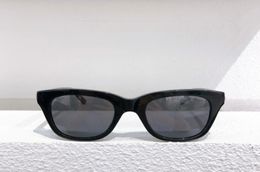 Glanzende zwarte grijze zonnebrillen 0237 Snowdon Fashion Sun Glazen UV400 Bescherming Eyewear met Box3383874