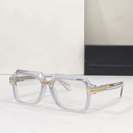 Glanzende kristalgouden plastic metalen rechthoekige bril frame mannen bril bril brillen bril zonnebril frames met doos