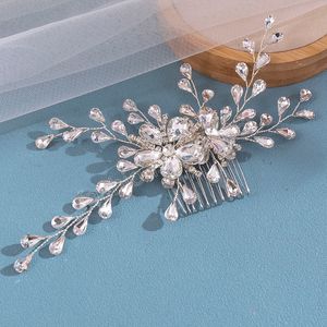 Peignes à cheveux en cristal brillant bijoux de mariage pinces à cheveux chapeaux Barrettes strass bijoux de cheveux accessoires de cheveux pour les femmes décor