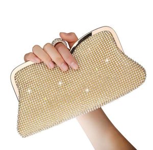 Cristal brillant strass anneau sacs pochettes de mariée mariée demoiselle d'honneur fête de mariage sacs à main mode femmes sacs de soirée avec chaîne6510738