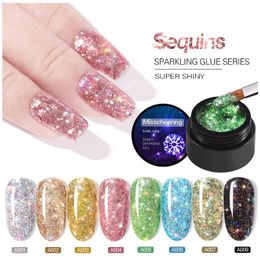 Glanzende glittergel 5 ml Poolse Bright Diamond hybride vernissen voor manicure nail art gels