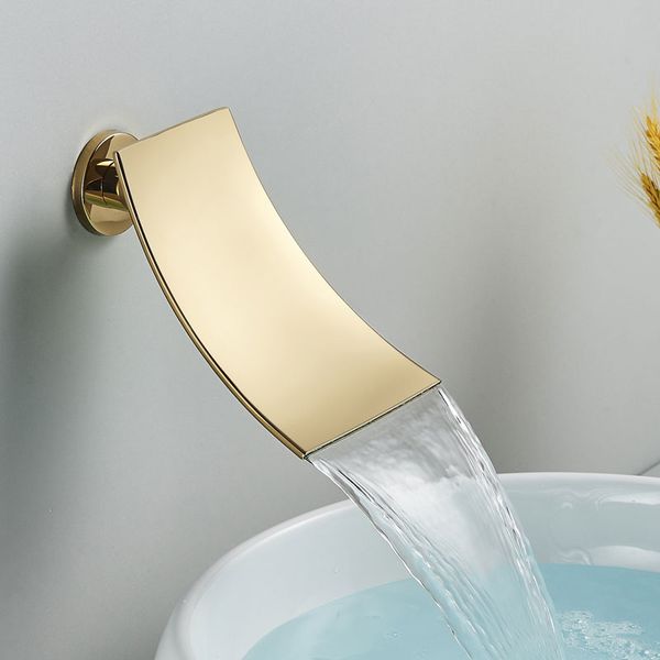 Robinet de douche de bain en or brillant Ensemble de mélangeur chaud chaud à 2 voies / 3 voies de douche de salle de bain Précipitant la tête de douche