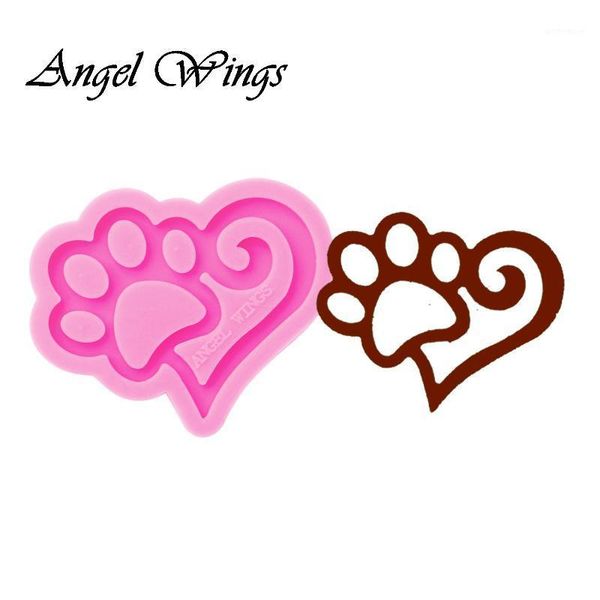 Llaveros brillantes, moldes de silicona de oso, joyería artesanal, molde para llavero de perro, molde de resina epoxi para gato y amor personalizado 01291194n