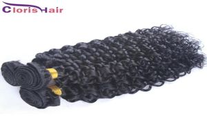 Weave de cabello rizado brillante sin procesar ruso ruso birmano Virgen chino Bundles de cabello humano 3 piezas Barato Jerry Cu1897928