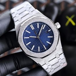 Glanzende heren Watch Automatische mechanische ontwerper Horloges 45 mm Big Dial Sapphire Luminous Business polsband Montre de Luxe